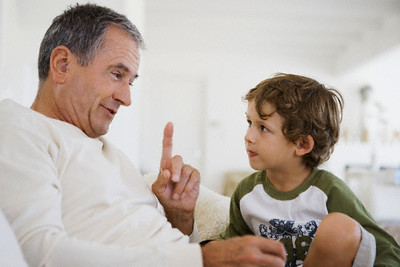 Grandfather and grandson --- Image by © Olix Wirtinger/Corbis